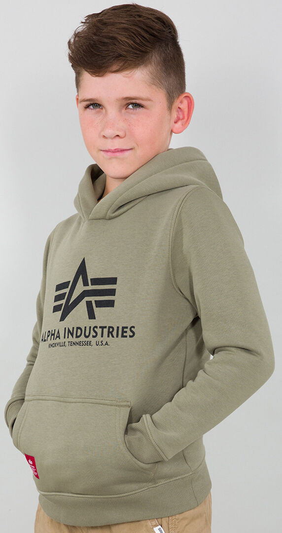 Alpha Industries Basic Youth Hoodie  - Green