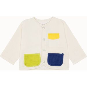 bobo choses giacca color block in cotone increspato