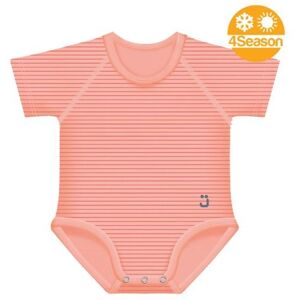 J Bimbi 4Season Stripes - Body Neonato 0-36 Mesi Fantasia Righe Corallo