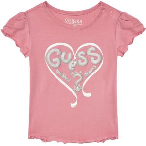 Guess T-Shirt Bimba Art K4ri08a Ak6yw1 THINK PINK