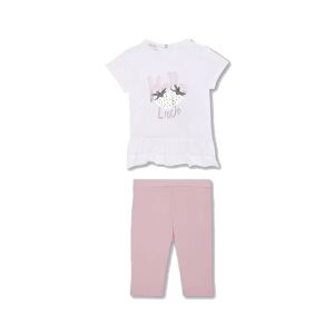 LIU JO Completo Bimba Art Ka2123 J5003 Colore Foto Misura A Scelta WHITE/DOLLY PINK