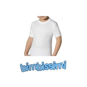 BIMBISSIMI T-Shirt Bimbo In Caldo Cotone A Girocollo Art. Tm110r Col. Foto Mis. A Scelta BIANCO 7 (9-10 ANNI)