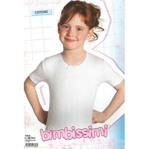 BIMBISSIMI 6 T-Shirt Bimba In Cotone Art. Tm61b Col. Foto Mis. A Scelta BIANCO 11/12 ANNI