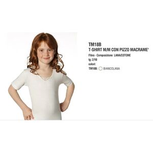 BIMBISSIMI 3 Maglie Bimba In Lana/cotone Art Tm18b Col. Foto Mis. A Scelta BIANCO 2 (2-3 ANNI)