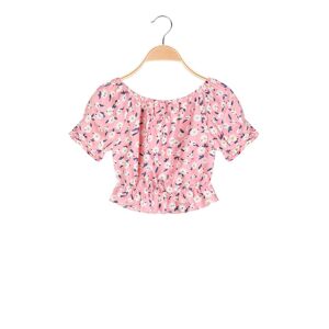 Solada Blusa a fiori da bambina T-Shirt Manica Corta bambina Rosa taglia 12