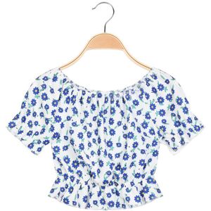 Solada Blusa a fiori da bambina T-Shirt Manica Corta bambina Bianco taglia 12