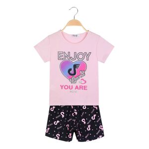 Vanity Girl's Completo 2 pezzi da bambina in cotone con glitter Completi 3-16 Anni bambina Rosa taglia 04