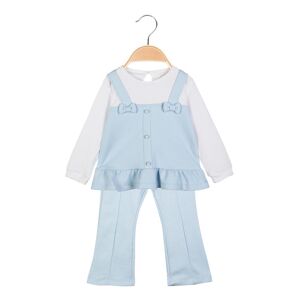 Lollitop Completo 2 pezzi da neonata top + leggings a zampa Completi 0-36 M bambina Blu taglia 18M