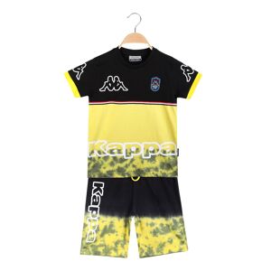 Kappa Completo corto da ragazzo t-shirt + bermuda stampati Completi 3-16 Anni bambino Giallo taglia 10