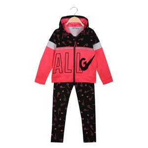 Miss Image Completo da bambina 3 pezzi con cappuccio e zip Tute Sportive bambina Rosso taglia 04