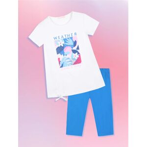 Hope Star Completo estivo con leggings + t-shirt da bambina Completi 3-16 Anni bambina Blu taglia 12