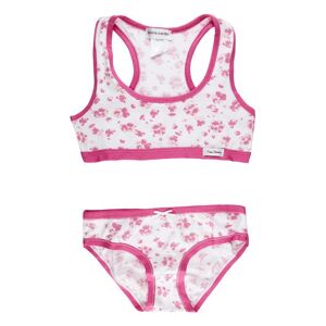 Pierre Cardin Completo intimo bambina a fiori 2 pezzi Slip bambina Fucsia taglia 11/12