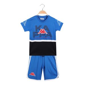 Kappa Completo sportivo corto da ragazzo t-shirt + bermuda Completi 3-16 Anni bambino Blu taglia 16