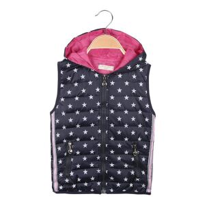 Hello Girl Gilet imbottito con cappuccio e stelle da bambina Smanicato bambina Blu taglia 03/04