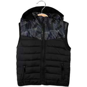 Yi Boy Gilet imbottito da bambino con cappuccio Smanicato bambino Blu taglia 05/06