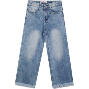 Yes! Do Kid'S Jeans da bambina sfrangiati con strass Jeans Regular fit bambina Jeans taglia 04