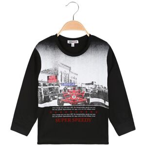 American Rap Maglietta bambino con stampa T-Shirt Manica Lunga bambino Nero taglia 03