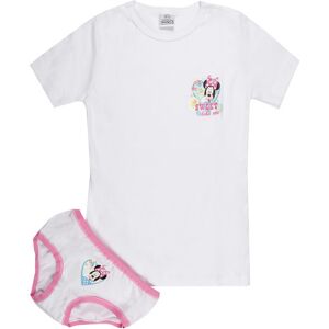 Disney Minnie completo intimo da bambina 2 pezzi t-shirt + slip Completi Intimi bambina Bianco taglia 09/10