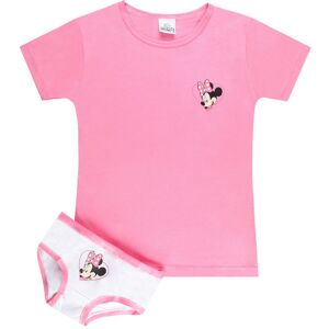 Disney MINNIE MOUSE completo intimo bambina t-shirt + slip Completi Intimi bambina Rosa taglia 05/06