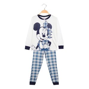 Disney Minnie pigiama lungo da bambina in caldo cotone Pigiami bambina Bianco taglia 07/08