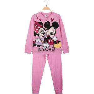 Disney Minnie pigiama lungo in cotone bimba Pigiami bambina Fucsia taglia 08