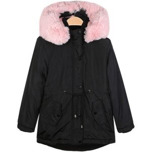 Pink Baby Parka imbottito da bambina con cappuccio Parka bambina Nero taglia 06