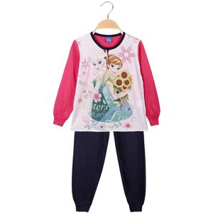 Disney Pigiama lungo da bambina in cotone Elsa e Anna Pigiami bambina Fucsia taglia 05