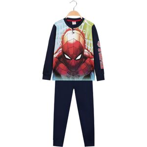 Marvel Pigiama lungo in caldo cotone da bambino con stampa Pigiami bambino Blu taglia 05/06