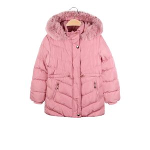 Lady Moda Piumino imbottito da bambina con cappuccio Giacconi e Giubbotti bambina Rosa taglia 04