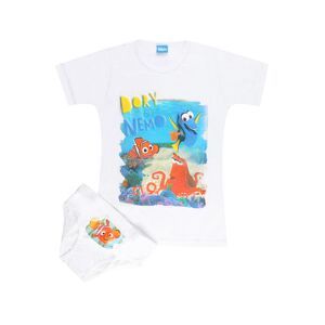 Disney PIXAR completo intimo 2 pezzi slip + t-shirt da bambino Completi Intimi bambino Bianco taglia 07/08