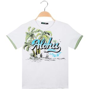 Mr Jek T-shirt da bambino con stampa Hawaii T-Shirt Manica Corta bambino Bianco taglia 12