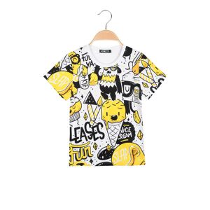 Mr Jek T-shirt da bambino con stampe T-Shirt Manica Corta bambino Giallo taglia 04/05