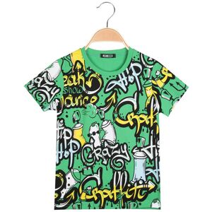 Mr Jek T-shirt da bambino manica corta con stampe T-Shirt Manica Corta bambino Verde taglia 04