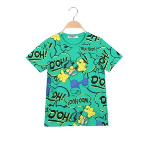 Brum Beby T-shirt manica corta da bambino con stampe T-Shirt Manica Corta bambino Verde taglia 04
