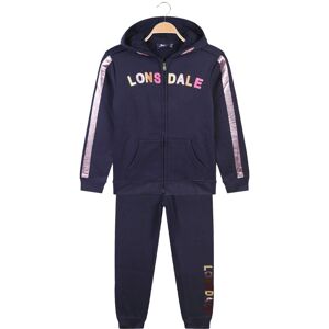 Lonsdale Tuta felpata 2 pezzi da bambina con cappuccio e zip Felpe Pesanti bambina Blu taglia 09/10