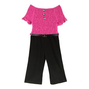 Mec Girl Tuta jumpsuite da bambina con cintura Vestiti bambina Fucsia taglia 04