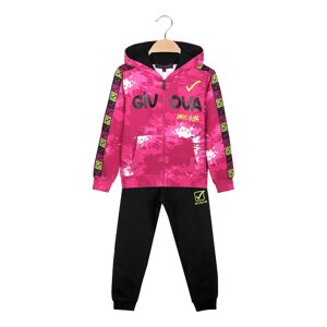 Givova Tuta sportiva 2 pezzi felpata da bambina con cappuccio Tute Sportive bambina Fucsia taglia 03