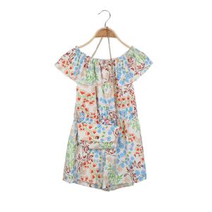 Solada Tutina jumpsuit da bambina a fiori Vestiti bambina Verde taglia 12