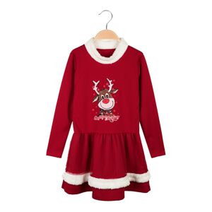 Solada Vestito di Natale bambina con tulle Vestiti bambina Rosso taglia 02