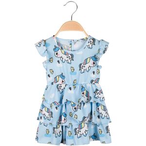 Mec Girl Vestito unicorno da neonata con balze Vestiti bambina Blu taglia 36M