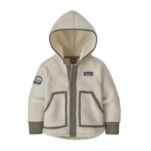 Patagonia B Retro Pile Jr - giacca in pile - bambino White/Grey 12M