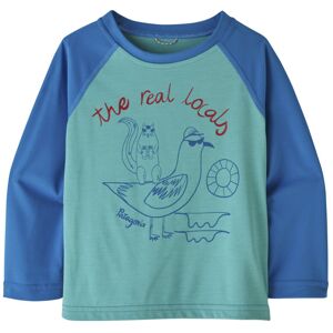Patagonia Baby Cap Cool Daily Crew - maglia manica lunga - bambino Blue/Light Blue 6M