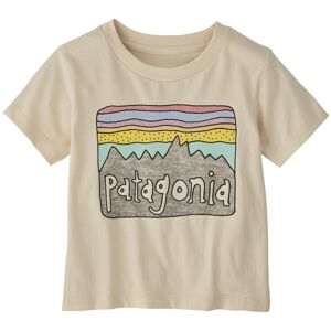 Patagonia Baby Fitz Roy Skies - T-Shirt - bambino Beige 12M