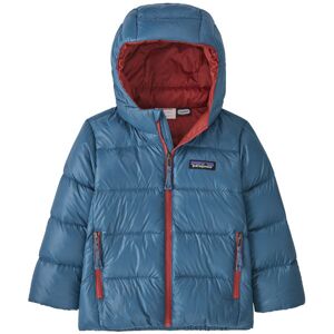 Patagonia Baby Hi-Loft Down Hoody Jr - giacca piumino - bambino Light Blue/Red 2A