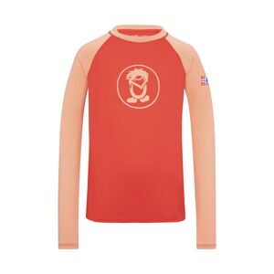 Trollkids Kvalvika - maglia a maniche lunghe - bambino Red/Pink 140