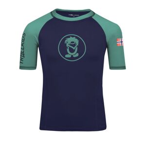 Trollkids Kvalvika T - T-shirt - bambino Blue/Green 116