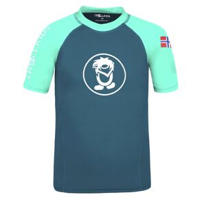 Trollkids Kvalvika T - T-shirt - bambino Blue/Light Blue 116