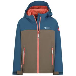 Trollkids Telemark - giacca hardshell - bambino Brown/Blue 128