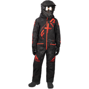 FXR Tuta Bambino  CX Nero Camo-Rosso Sbiadito