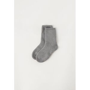 Calzedonia Calze in Spugna di Cotone da Bambini Unisex Grigio 31-33